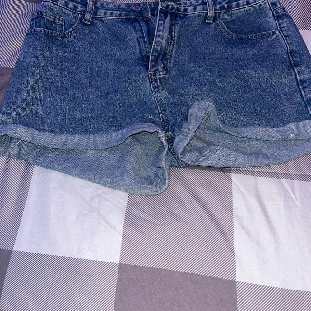 SHEIN Classic Blue Jean Shorts